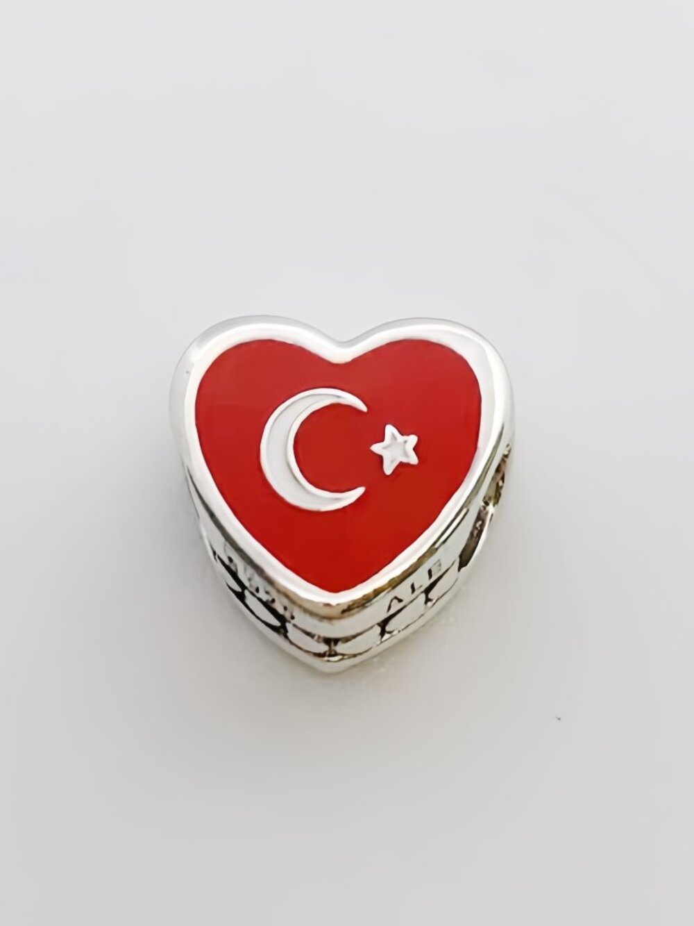 Pandora TÜRKİYE Flag Heart Charm